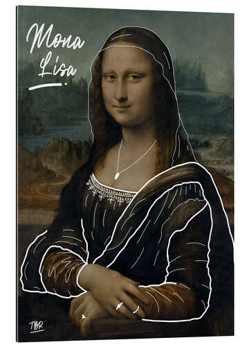 Galleritryck Mona Lisa illustration