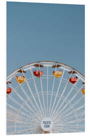 Foam board print Ferris wheel at Pacific Park in Santa Monica, California