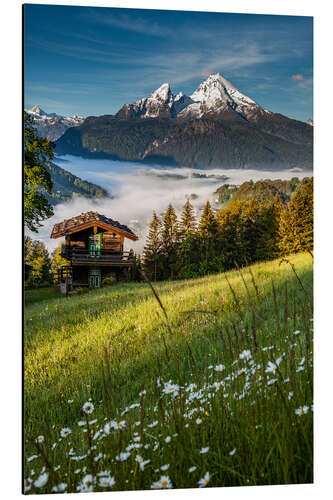 Quadro em alumínio Primavera em Berchtesgaden