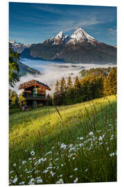 Foam board print Spring in Berchtesgaden