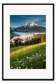 Gerahmter Kunstdruck Frühling in Berchtesgaden