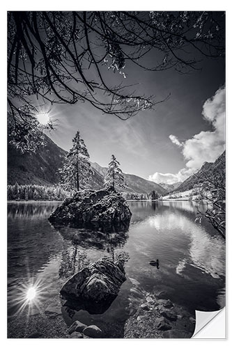 Selvklæbende plakat Magic Forest på Hintersee