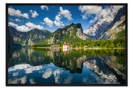 Gerahmter Kunstdruck St. Bartholomä am Königssee