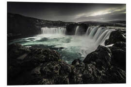 Foam board print Godafoss waterfall in Iceland