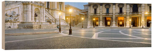 Wood print Piazza del Campidoglio in Rome