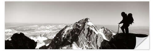 Selvklebende plakat Climber at Grand Teton, USA