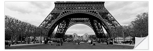 Selvklebende plakat Under the Eiffel Tower