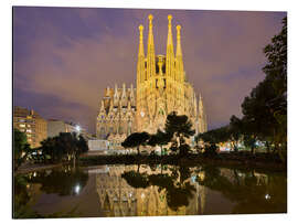 Aluminium print Sagrada Família in Barcelona