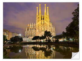 Autocolante decorativo Sagrada Família em Barcelona