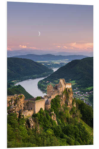 Print på skumplade Aggstein in Austria