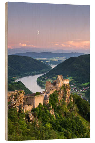 Holzbild Aggstein in Österreich