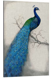 Magnettafel Blauer Pfau I