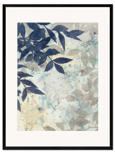 Impression artistique encadrée Ombres aquarelles I