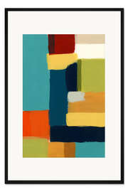 Gerahmter Kunstdruck Metro Palette I