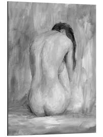 Magnettafel Figur in Schwarz &amp; Weiß II