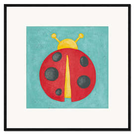 Innrammet kunsttrykk Ladybug