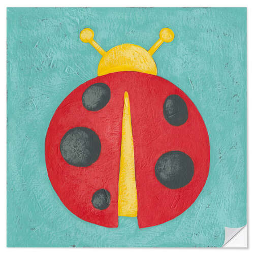 Selvklebende plakat Ladybug