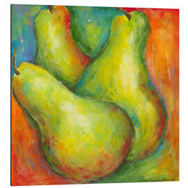 Magnettafel Abstrakte Früchte - Birnen I