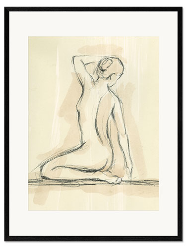 Impression artistique encadrée Étude de nu IV