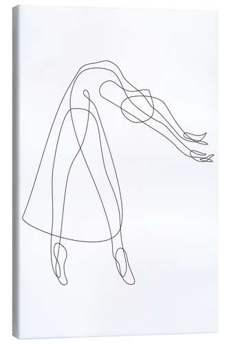 Canvas print Ballet Dancer - Lineart