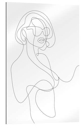 Galleriprint Woman with sunglasses - lineart