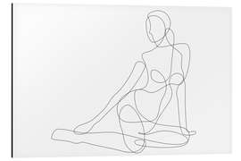 Tableau en aluminium Femme assise