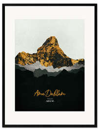 Inramat konsttryck Ama Dablam