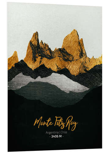 Foam board print Monte Fitz Roy