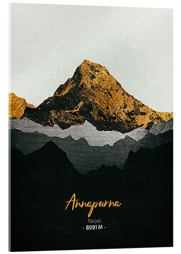 Acrylic print Annapurna