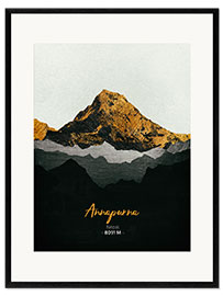 Inramat konsttryck Annapurna