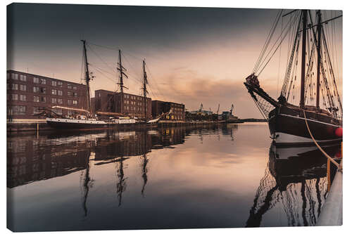 Leinwandbild Wismar Hafen II