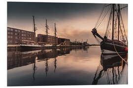 Foam board print Wismar harbor II