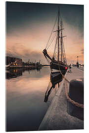 Acrylic print Wismar harbor I