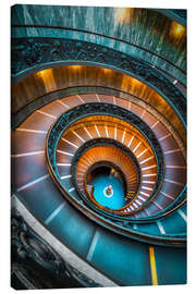 Canvas print Spiral staircase Vatican, Rome