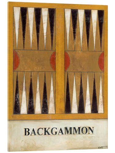 Acrylic print Backgammon