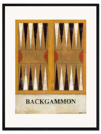 Gerahmter Kunstdruck Backgammon