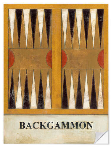 Vinilo para la pared Backgammon