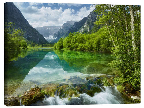 Leinwandbild Brunnsee in Österreich