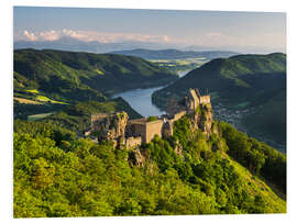 Foam board print Aggstein over the Danube