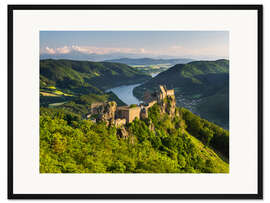 Gerahmter Kunstdruck Aggstein über der Donau