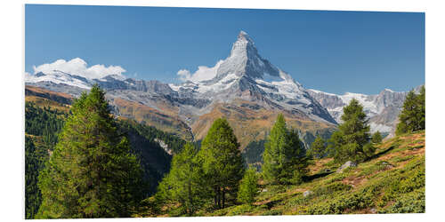 Foam board print View of the Matterhorn