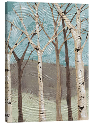 Canvas print Blue birches I