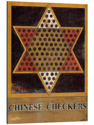 Aluminium print Chinese Checkers