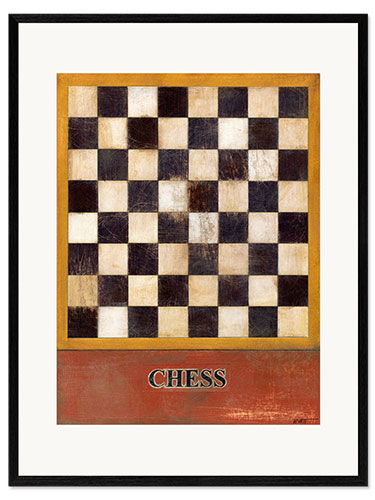 Framed art print Chess