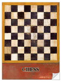 Selvklebende plakat Chess