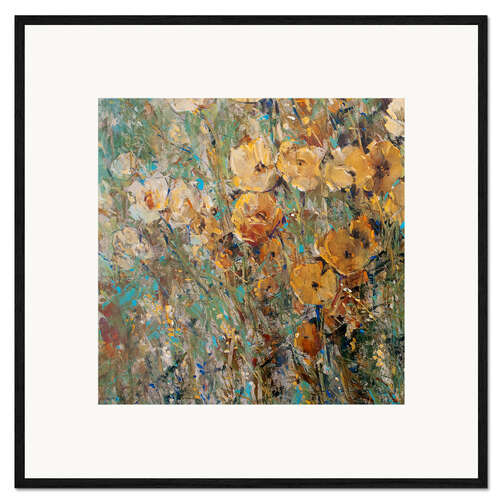Innrammet kunsttrykk Amber poppy field i