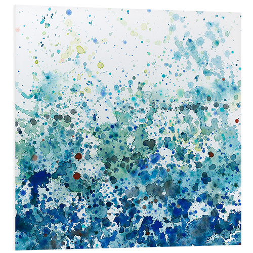 Foam board print Speckled Sea II