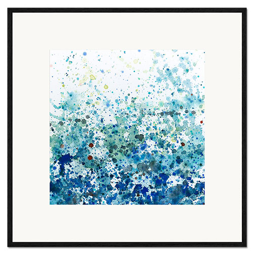 Impresión de arte enmarcada Espuma de mar II