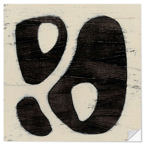 Selvklæbende plakat Hieroglyph IX