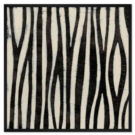 Gerahmter Kunstdruck Hieroglyph XI